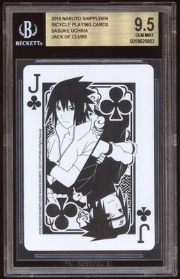 BGS 9.5 SASUKE UCHIHA JACK OF CLUBS 2019 NARUTO SHIPPUDEN BICYCLE