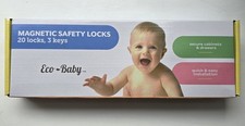 Eco-Baby Cupboard Locks for Children- Pack of 20 Magnetic, Child Safety Locks.