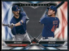 2020 Finest Anthony Rizzo / Kris Bryant Finest Duals #FD-5 Chicago Cubs