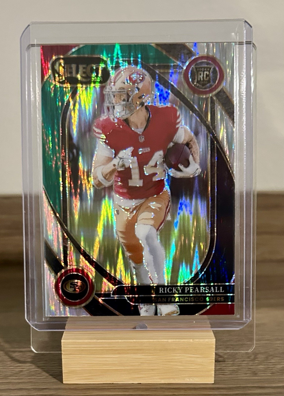 2024 Panini Select - Club Level Ricky Pearsall Black & Green Shock Prizm (RC)