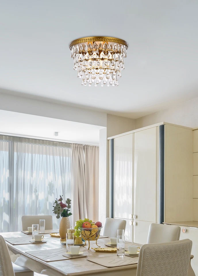 Iluminação elegante 1219F15/RC Nordic 3 luzes 15"W montagem embutida - Prata - Imagem 2 de 4