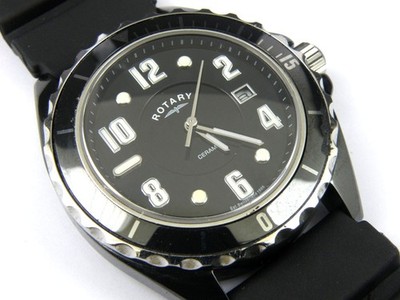 Herren Rotary CATKIL3 Keramik Chrono Sportuhr - 100m