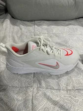 Nike Alpha Huarache 8 Turf Lacrosse White CZ6559-105 Men's Size 11.5
