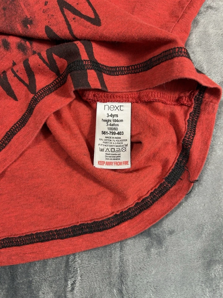 SIGUIENTE UK Niños Camisas Informales Paquete Camisetas Lote de 4 Talla 3-4 Manga Corta y Larga Foto 4 de 4