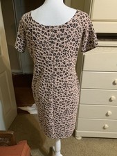 Juniors Guess Mini Dress Cheetah Print Pink Bodycon Stretch Sz XL