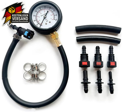 Kraftstoffdruck Messgerät Auto Motorrad Benzindruck Test-Set 0-100 PSI
