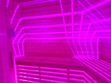 Saunalicht LED Saunaleuchte Unterbankleuchte Farblicht Leuten Set  NEU 5 meter.