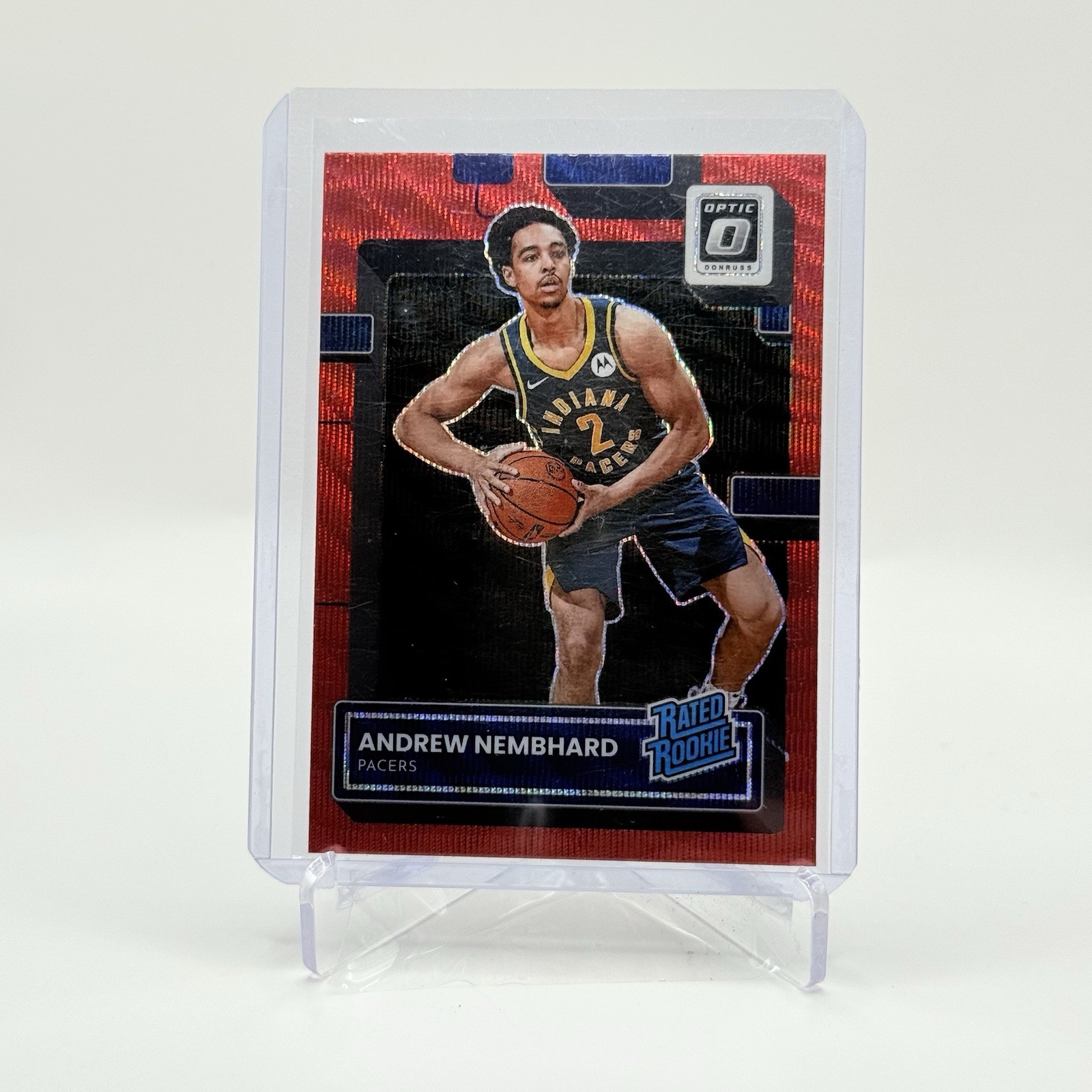 Andrew Nembhard RC 2022-23 Panini Donruss Optic Rated Rookie #230 Red Wave Prizm