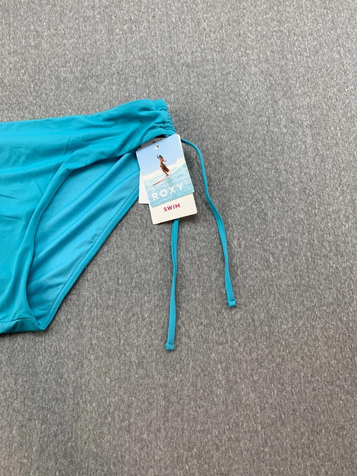 Roxy SD Beach Classics Hipster Lace up Side Bikini Swimsuit Bottom M Blue Surfer - Image 4 of 4