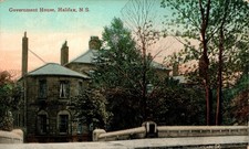 AK GREETINGS FROM HALIFAX NOVA SCOTIA GOVERNMENT HOUSE COL. CIRCA 1910 CANADA