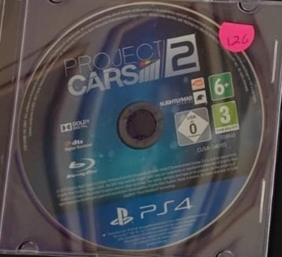 126:  PlayStation 4 PS4 Project Cars 2 (Bandai Namco) Disc Only Tested/Works