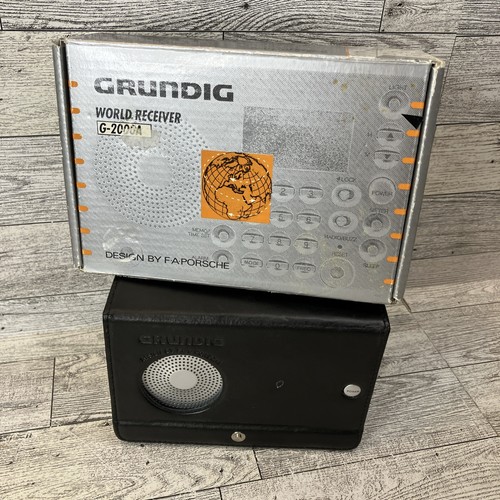 Grundig G-2000A World Receiver Radio – F.A. Porsche FOR PARTS FM/AM/SW