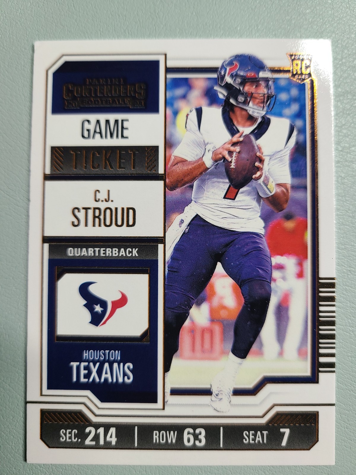 2023 Panini Contenders - C.J. Stroud #40 Bronze Game Ticket (RC)