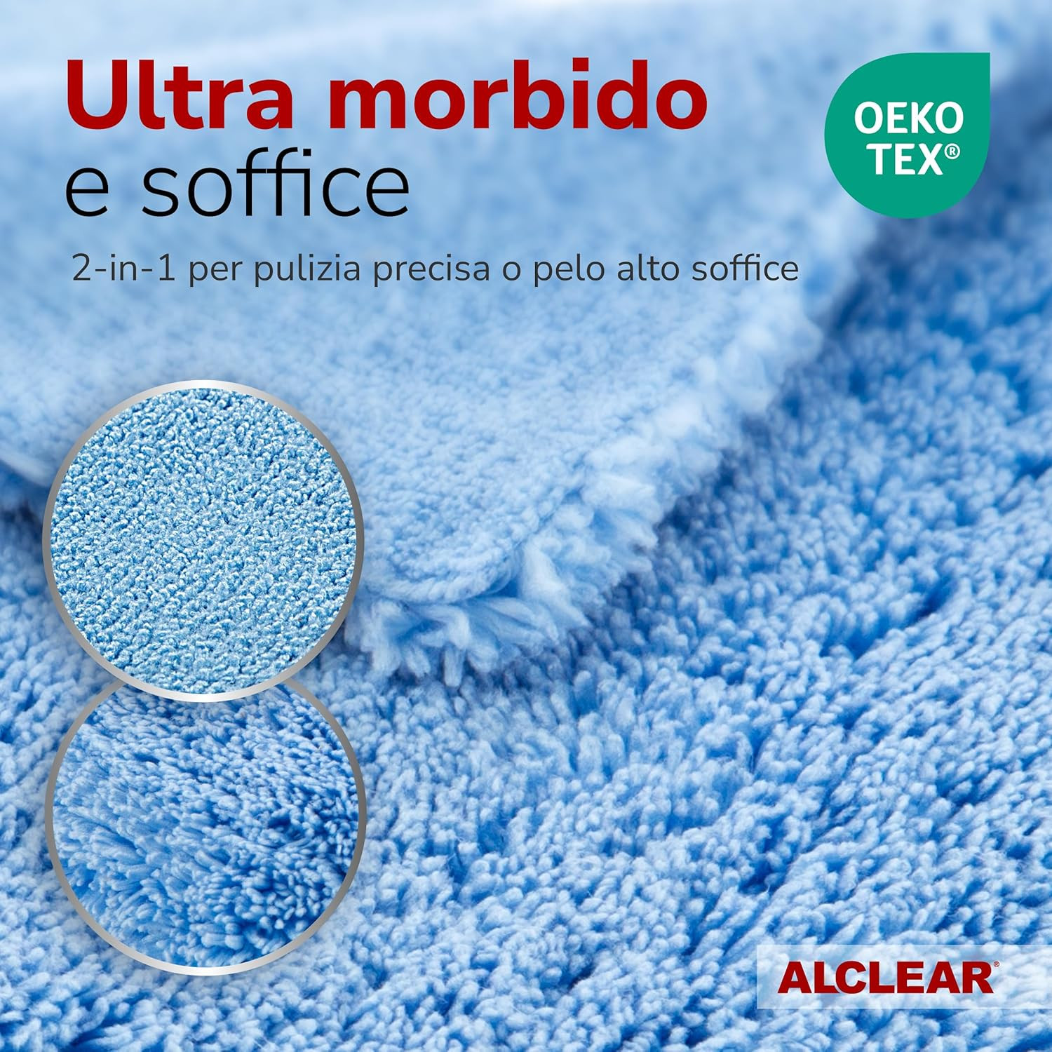 Set Panni Microfibra ALCLEAR per Mobili Lucidi e Cucine Moderne - 3
