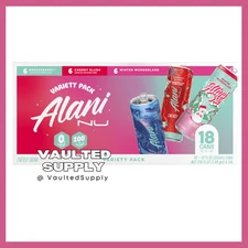 Alani Nu Energy Drink Winter Variety Pack (1 Pack, 18 Cans)