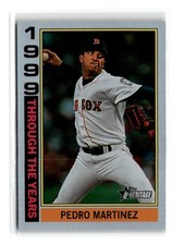 Pedro Martinez 2025 Topps Heritage Through the Years Holographic #TTY-14 Red Sox