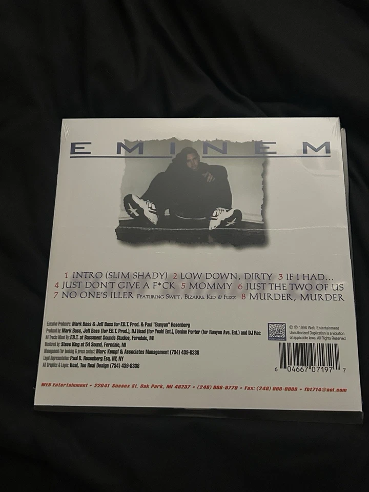 Eminem Slim Shady Ep vinyl SEALED Hip Hop Rap Album Marshall Mathers G3D - Image 2 of 4