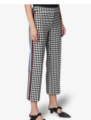 10 Crosby Derek Lam Black & White Gingham Pants