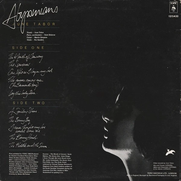 June Tabor - Abyssinians (LP, Album) (Very Good (VG)) - 4379681445 - product detail image 2