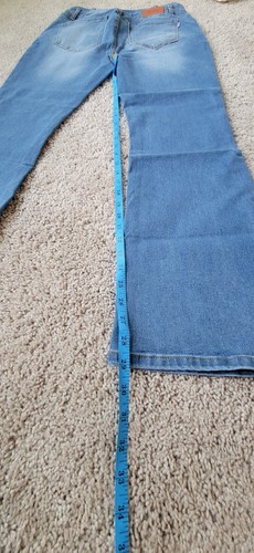 Genleck Women's High-Waisted Wide-Leg Jeans Blue, Size 8 - Picture 3 of 4