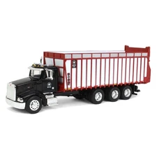 Spec Cast 1/64 Peterbilt 385 w/ Red & White Meyer 8126RT Boss Forage Box MEY-003