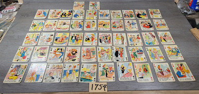 Risque Cartoon Playing Card Deck 52 Adult Humor Used By Bill