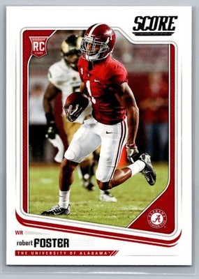 Robert Foster #417, Rookie Card, Alabama Crimson Tide Football Card , 2018 Score