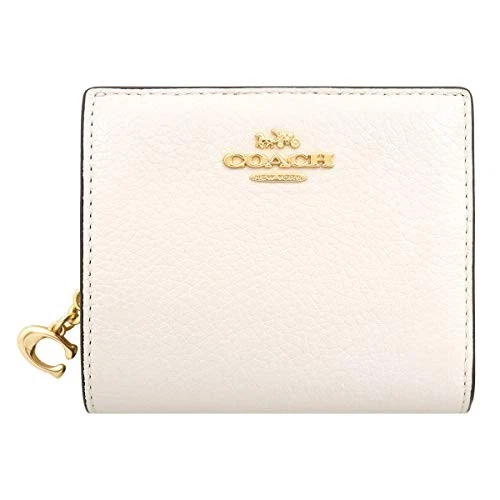 [Coach] Portafoglio Coach (Bi Fo Fc2862 C2862 Gesso Pelle Ciottolata C Charm Snap_