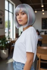 Pastel Bob Synthetic Hair Wig Brand New