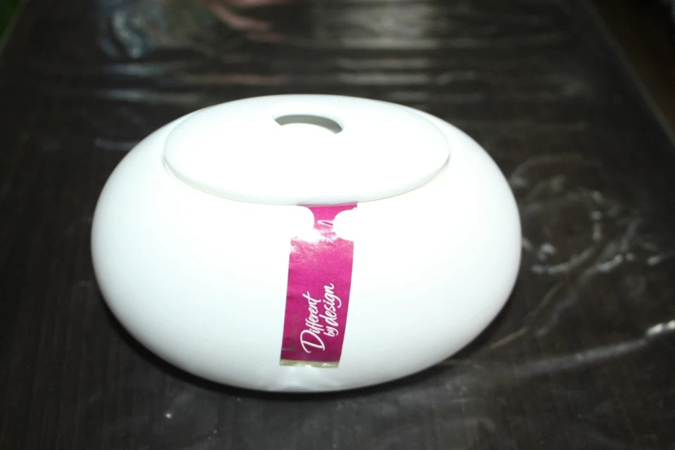 Keramiktopf mit Deckel neu ideal für Watte/Schmuckstücke etc