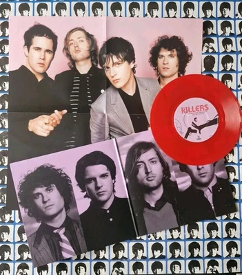 The Killers Mr Brightside Poster Gatefold NM UK PS 7" Red Vinyl 45 2004 - Image 1 of 4