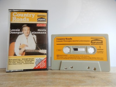 COUNTRY ROADS LONNIE DONEGAN MEETS LEINEMANN KASSETTE TAPE MC 1976 PHONOGRAM