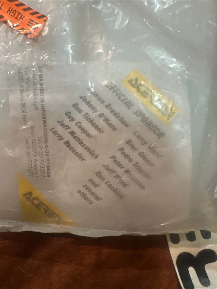 Acerbis Art 03-33 Tech Flow Visor NOS Bell Moto-5 Moto-6 Motocross Helmet Visor - Image 3 of 4