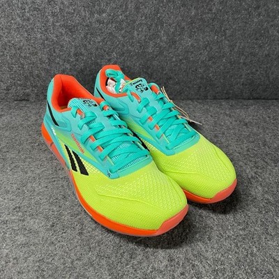 REEBOK Nano X4 Training Shoes Unisex Size US 9.5 Green/Yellow