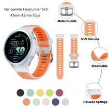 18/20/22mm Silicone Watchband for Garmin Watch Forerunner 570 265 Vivoactive 6 5