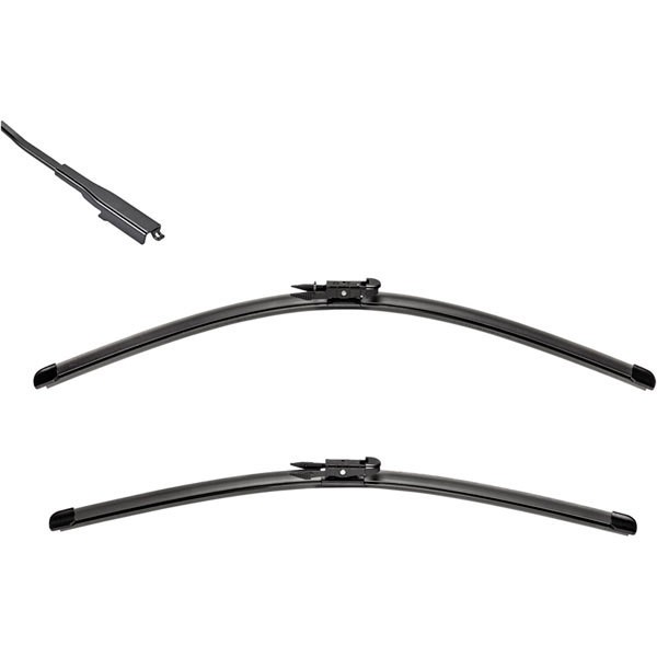 Wiper Blade Front SILENCIO FLAT BLADE SET Fits Mercedes S-Class - Valeo 577852