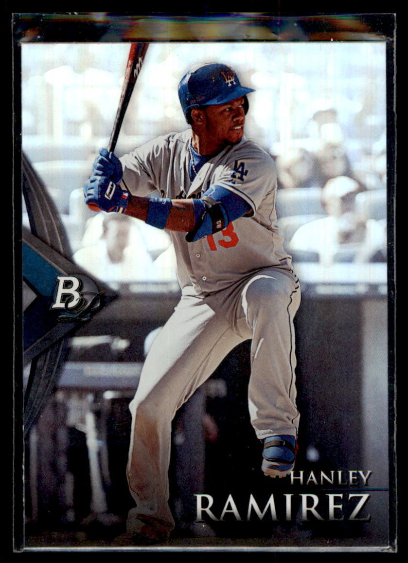 2014 Bowman Platinum Hanley Ramirez #45 Los Angeles Dodgers