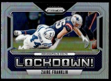 Zaire Franklin 2024 Panini Prizm #11 Lockdown Silver Prizm Colts Football Card