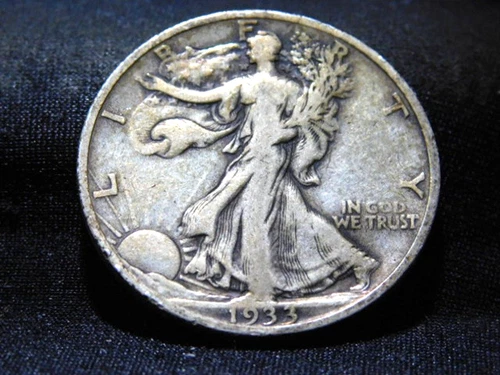 1933-S WALKING LIBERTY HALF DOLLAR FINE