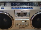 Used JVC Victor RC-M70 AM FM Stereo Radio Cassette Recorder Silver Japan g26