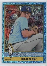 2025 Topps Heritage Chrome Light Blue Sparkle Refractor Mason Montgomery 2g8