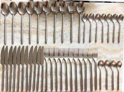 Applaud Stainless Glossy by Cambridge Silver 43pc set straight solid