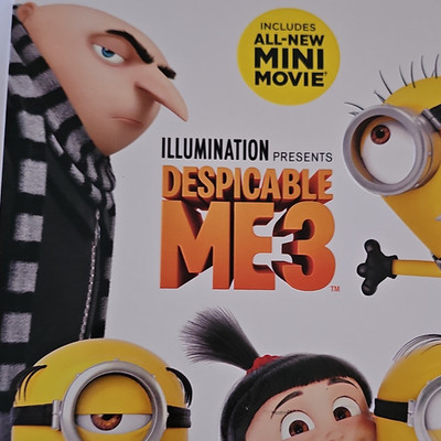 Despicable Me 3 DVD Universal Studios Widescreen Mini-Movie Steve Carell English