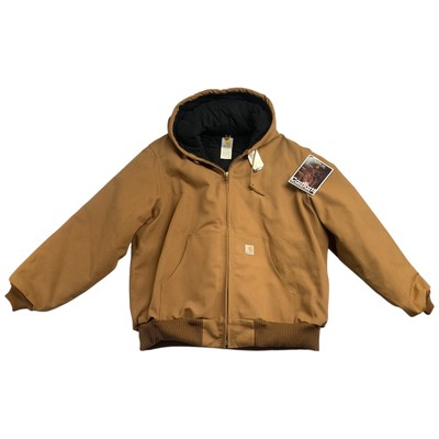 Carhartt J140 USA アクティブジャケット　ブラウン Carhartt カーハート J140 DUCK QUILTED FLANNEL-LINED JACKET
