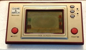 Nintendo Game & Watch CHEF FP-24 Wide Screen with Box Tested