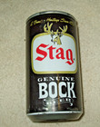 Empty Beer Can Stag Genuine Bock Beer Bottom Opened — photo 2