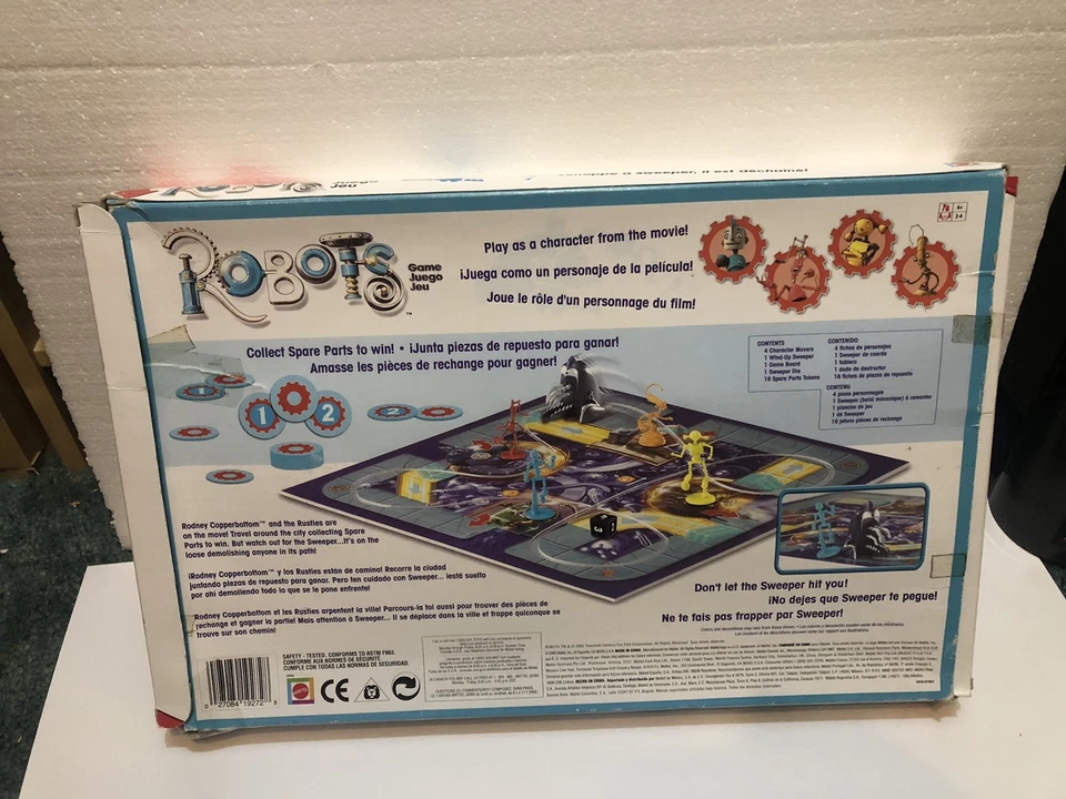 2005 Mattel - Robots Board Game - Wind-Up SWEEPER - Image 2 of 3