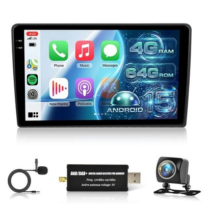 DAB+ 4+64GB Android 15 Autoradio CarPlay FM Für Citroen Berlingo II B9 2008-2017