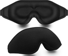 Sleep Mask, 3D Deep Contoured Eye Covers for Sleeping, 99 Block Out Light