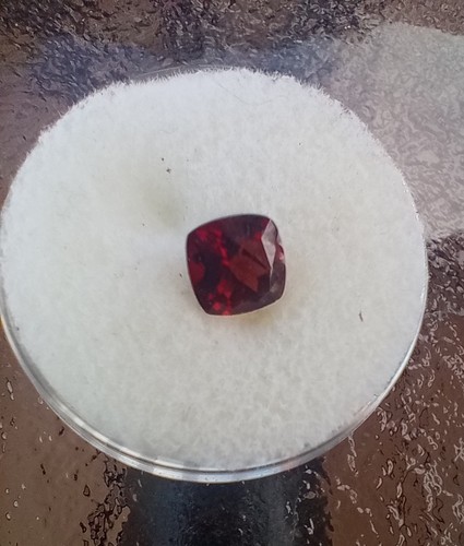 1ct Almandine Garnet Cushion Cut Faceted Loose Cut Gemstone